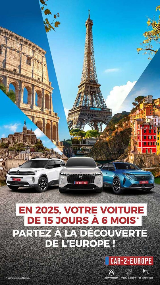 Transit Temporaire Location TT Car2europe 2025