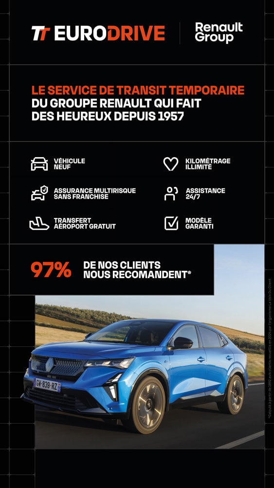 Transit Temporaire Location TT TT-EURODRIVE 2025
